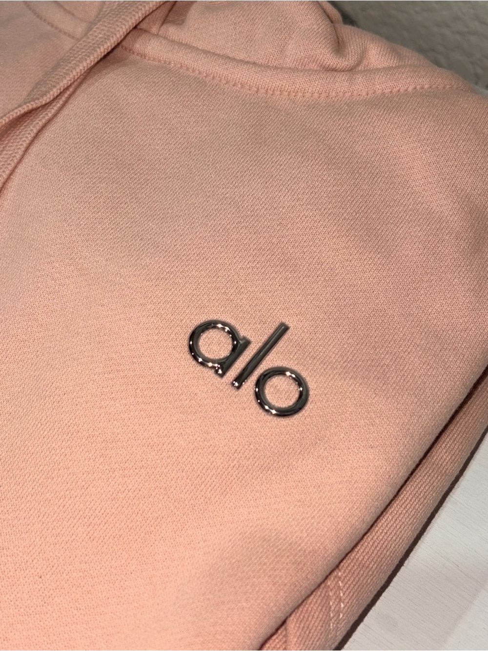 alo Accolade Hoodie in Ballet Pink XL New